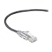 Black Box C6PC28-GY-12, Slim-Net CAT6 Patch Cable, Gray, 12