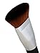 BS-MALL(TM) Fullsize Flat Synthetic Contour Foundation Brush Cosmetics Makeup Brushes (Black Silver)