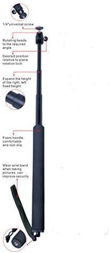 Ymege 3-in-1 Selfie Stick,monopod and Gopro Pole for Smartphones Apple Iphone 6 Plus 6 5s 5c 5 4s 4 Ipod, Samsung Galaxy S6 S5 S4 S3, Note 4 3 2, Lg G3 G2, HTC One M8, Motorola Moto X G, Nexus 6 5, Sony Xperia Z2,, and Cameras