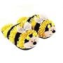 Aromahome and Aroma Home Yellow Bumble Bee Fuzzy Friends Slippers-One Size Fits All
