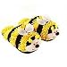 Aromahome and Aroma Home Yellow Bumble Bee Fuzzy Friends Slippers-One Size Fits All