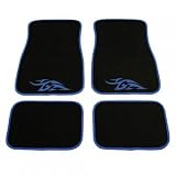 Review Tribal 4  / Tribal 4 Piece Car Mat Set - Blue/Black