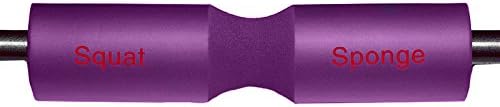 Squat Sponge Olympic Barbell Pad (18" x 3.5" x 1.25") - Purple