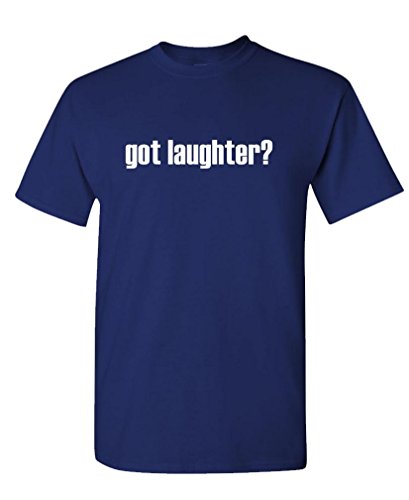 GOT LAUGHTER? – Mens Cotton T-Shirt, XL, Navy