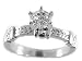 .58ct 14K. White Gold Certified Round Diamond Engagement Ring