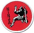 Patch - Ninja 4'' Black/Silver/Red Patch