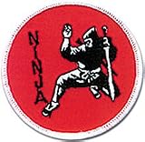 Patch - Ninja 4'' Black/Silver/Red Patch