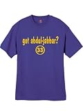 Mens Got Abdul-jabbar ? Throwback Purple T Shirt Size Large