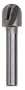Milwaukee 48-23-7600 1/4 by 2-Inch Round Nose Router Bit with 1/4-Inch Shank