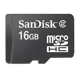 SanDisk 16 GB Class 2 microSDHC Flash Memory Card SDSDQ-016G (Bulk Packaging)