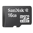 SanDisk 16 GB Class 2 microSDHC Flash Memory Card SDSDQ-016G (Bulk Packaging)