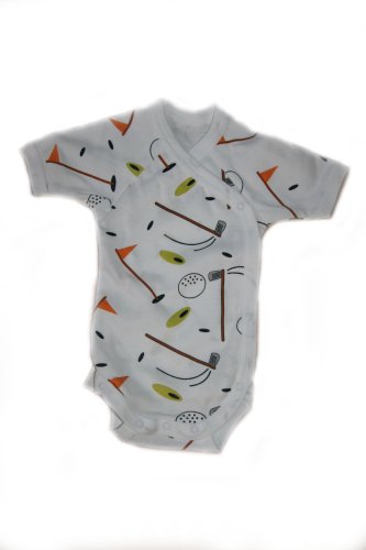 New Jammies Organic Cotton Easy Fit Onesie Golf, 3 Months