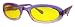 FUNK Sonnenbrille I-LOVE U in blau mit gelben Gläsern