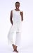 Natural Fiber Pants - BambooDreams 'Clara' Circle Tunic Pajama Set Large Natural-Undyed