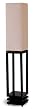 Black Wood Base Floor Lamp