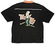 Tiki Tiki Lounge Bowling Shirt Black & Orange Swingmaster