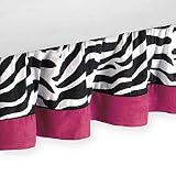 Funky Zebra Bed Skirt for Crib and Toddler Bedding Sets by JoJo Designs