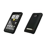 EMPIRE Black Rubberized Snap-On Cover Hard Case Cell Phone Protector for HTC Evo 4G