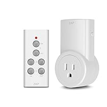 Etekcity Wireless Remote Control Electrical Outlet Switch for Household Appliances, White (Learning Code, 1Rx-1Tx)
