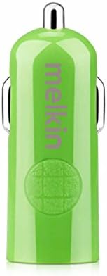 melkin Mini 2.4 AMP Car Charger for Samsung Mobile Phones Tablets (Green)