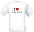 I LOVE STOCKHOLM - City-series - White T-shirt