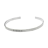 Eve's Addiction Sterling Silver Friendship Stackable Bracelet - Sister