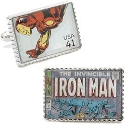 Iron Man Stamp Cufflinks
