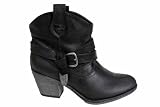 Rocket Dog Satire Black Western Ladies Cowboy Boots