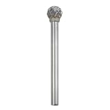 Buy 1 8 Shank Double-Cut Carbide Grinding Burr - 1 4 Round Ball Sphere - Fits Dremel by CB