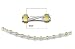 14kt gold 2 tone gold twist design bracelet