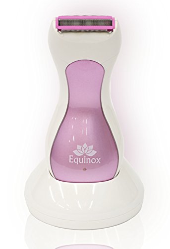 Electric Hair Shaver for Ladies by Equinox International - Wet/Dry Shaver for Girls - Portable Shaving Kit - Cuts around all Curves and Edges