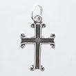Dainty Cross Charm or Pendant in Sterling Silver, #11425