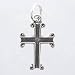 Dainty Cross Charm or Pendant in Sterling Silver, #11425