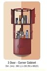 Nilkamal 3 Door Corner Cabinet