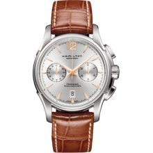 Hamilton Jazzmaster Chronograph Silver Dial Mens Watch H32606555