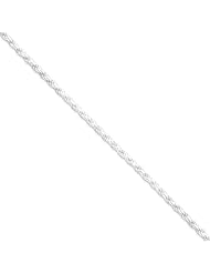2.75 mm, Sterling Silver, Diamond-Cut Rope Chain - 20 inch