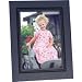 Collectors Gallery Classic Easel Cardboard Frame for a 5 x 7 Photograph, with Black Foil Window Border (10 Pack)