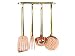 Old Dutch International 709 Copper Hanging Utensils and Rack 5-pc.