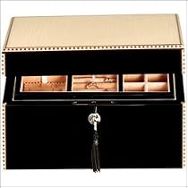Ragar Large Maple 5.75" High Jewelry Box in Ebony Finish