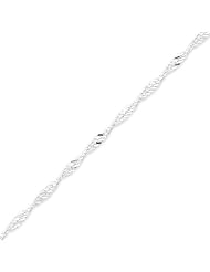 Sterling Silver 3.00mm Singapore Chain - 24 Inch