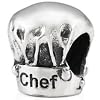 Low price Sterling Silver Chef Hat Bead European Cooking Charm