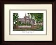 Marshall University Alma Mater Alma Mater 14x18 Lithograph in Mahogany Frame