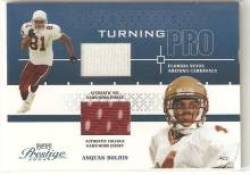 2004 Playoff Prestige Turning Pro Jerseys #TP-1 Anquan Boldin - Arizona Cardinals (Piece of Authentic Game-Worn Jersey Serial #'d to 225) (Football Cards)