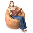 Leather beanbag couch, 'Holiday' (single) Leather beanbag couch, 'Holiday' (single)