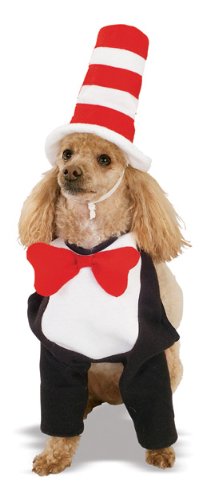 Cat in the Hat Pet Costume, Medium