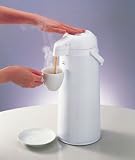 White Airpot Pump Dispenser AALB-19W