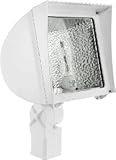 RAB Lighting Flex Flood FX100SFW White HID Floodlight 100W HPS 120V Slipfitter Mount