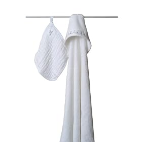 Aden & Anais Towel with Muslin Washcloth Set