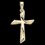14k Yellow Gold Cross Pendant
