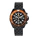 H3 OS1 Chrono, Black w/Date, Orange, Orange Bezel, Blk Stain